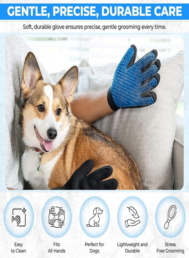 ATOOZED Pet Hair Remover Gloves (Pair) - Grooming Brush Gloves for Dogs & Cats with Adjustable Straps - Image 5